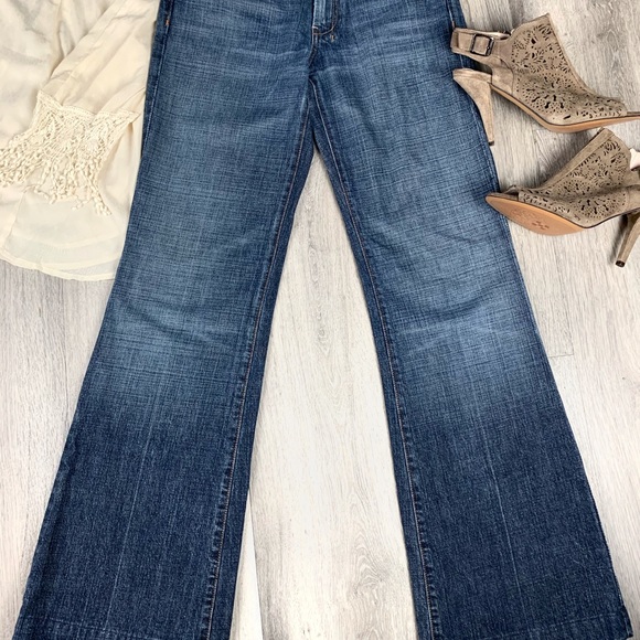 [SOLD] 7 for All Mankind Dojo Flare Jeans Sz 29x33 - Picture 5 of 7